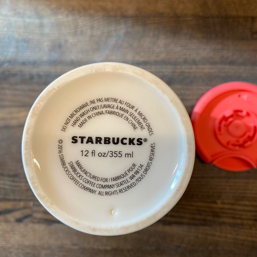 Starbucks 2016 Ceramic Travel Mug - Picture 5 of 5